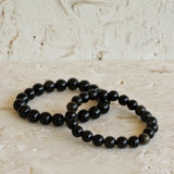 Golden Sheen Obsidian Stone Bracelet